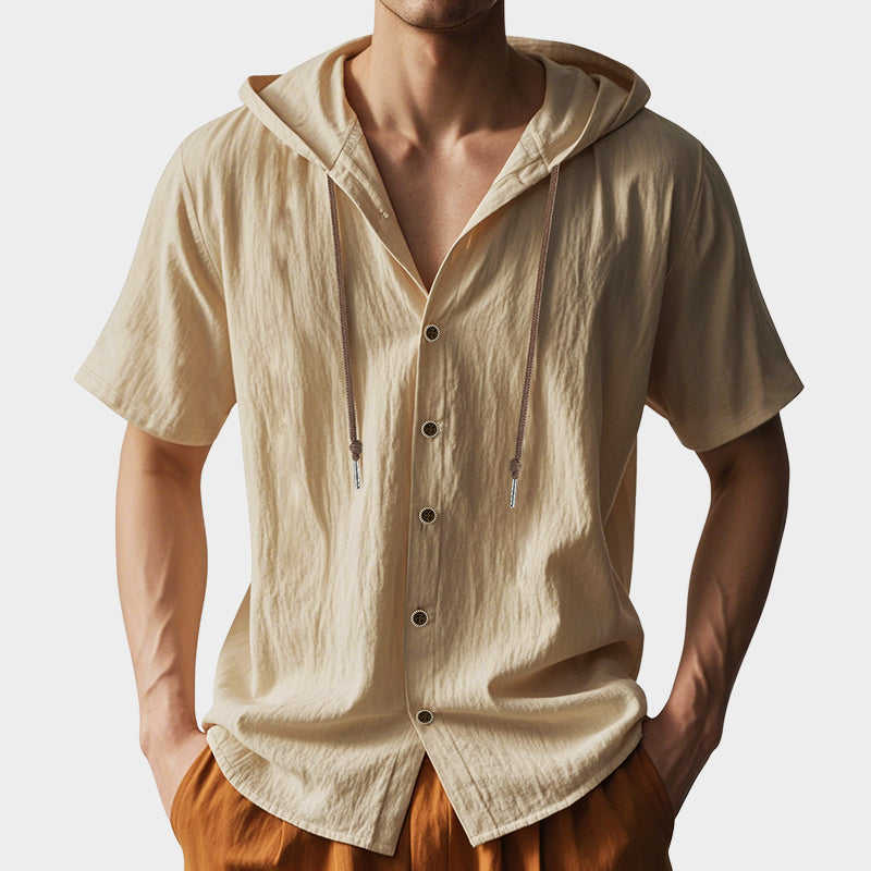 Carlo Martelli Linen Hooded Shirt