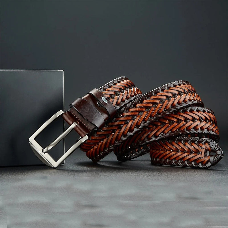 Crownmark Woven Leather Belt