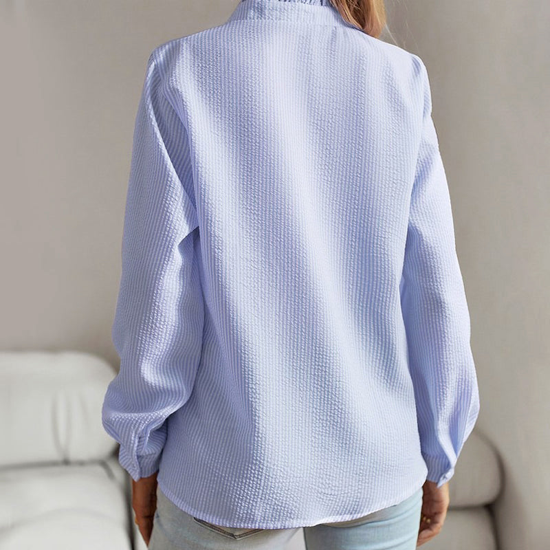 Bianca Vento Ruffle Trim Shirt