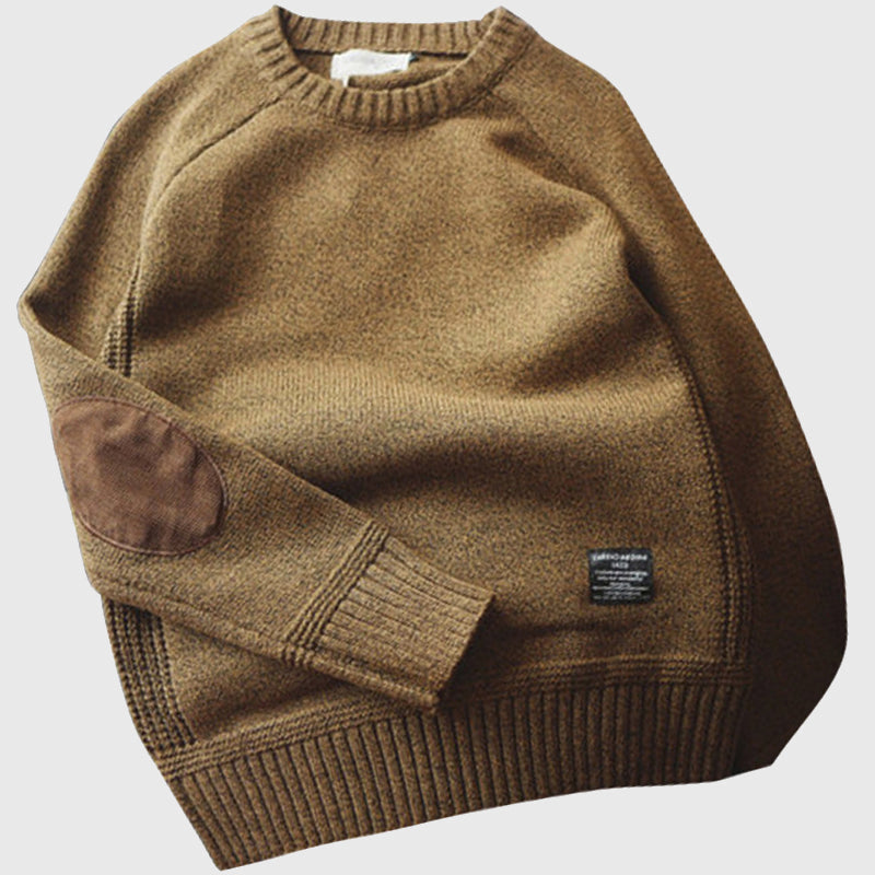 Carlo Martelli Crewneck Patch Sweater