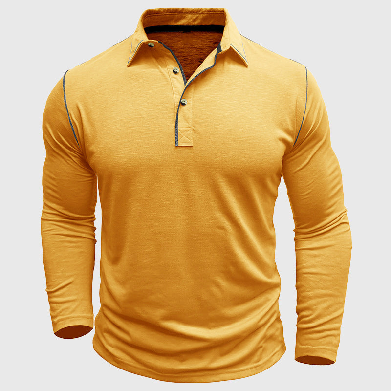 Carlo Martelli Casual Long Sleeve Polo Top