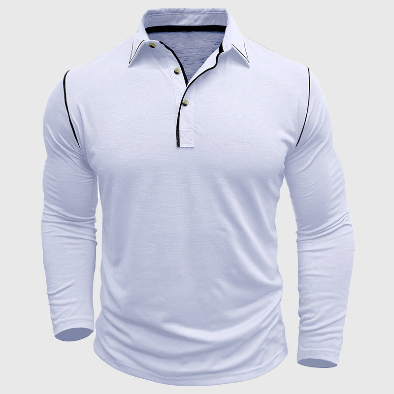 Carlo Martelli Casual Long Sleeve Polo Top