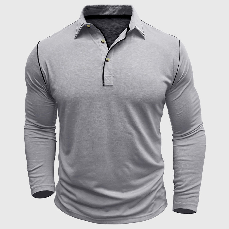 Carlo Martelli Casual Long Sleeve Polo Top
