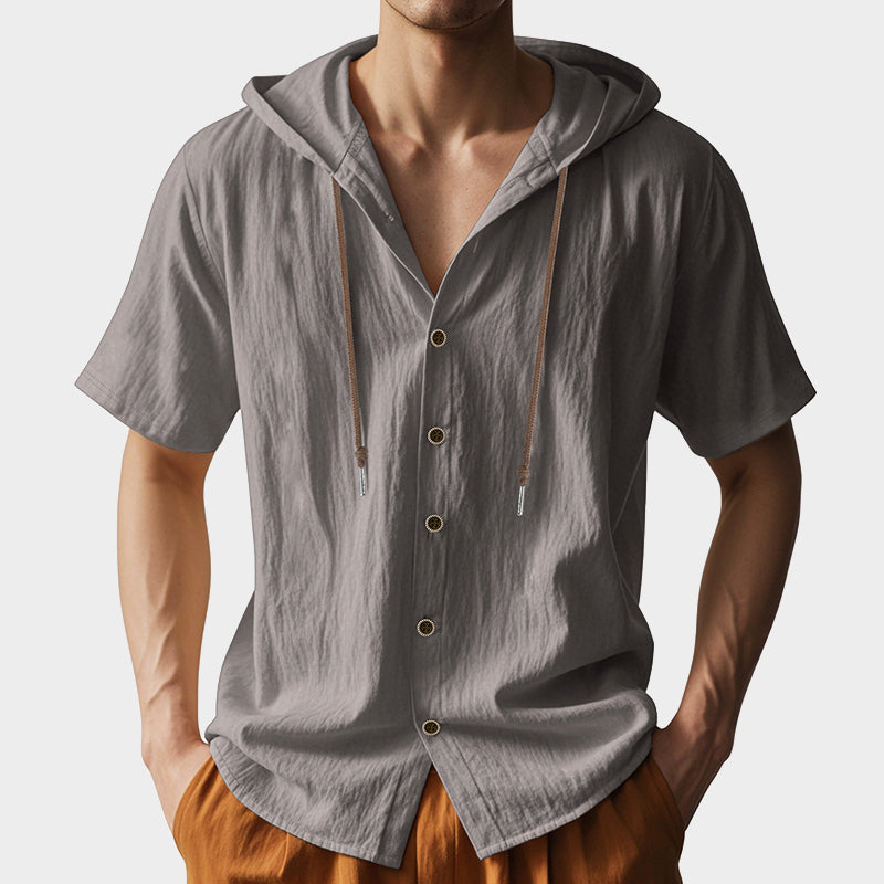 Carlo Martelli Linen Hooded Shirt