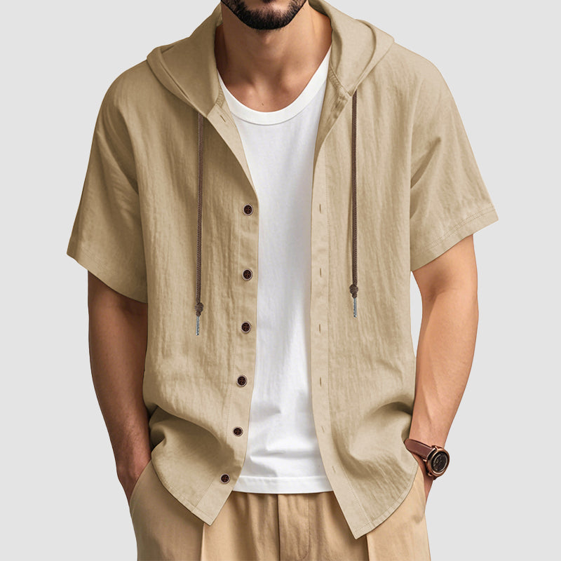 Carlo Martelli Linen Hooded Shirt