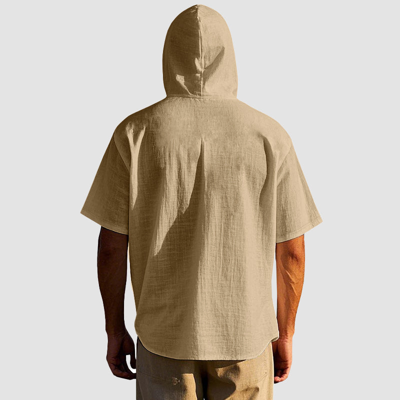 Carlo Martelli Linen Hooded Shirt