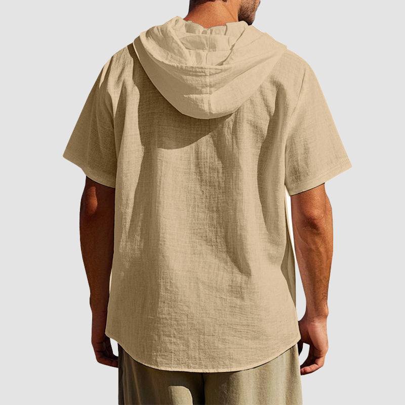 Carlo Martelli Linen Hooded Shirt