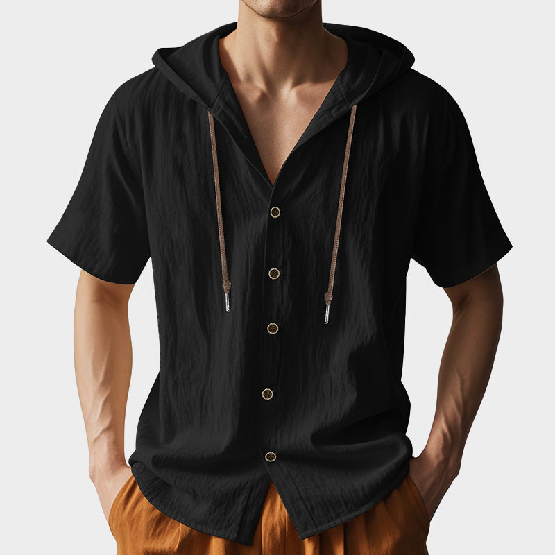 Carlo Martelli Linen Hooded Shirt