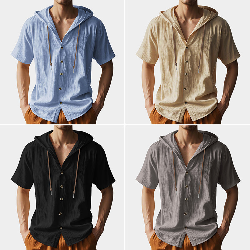 Carlo Martelli Linen Hooded Shirt