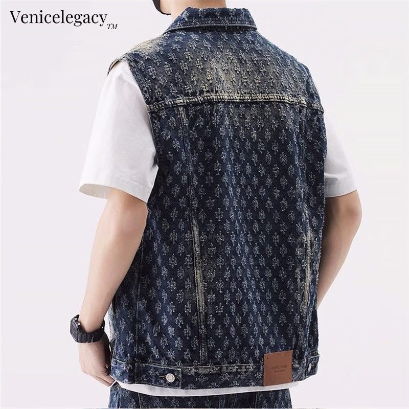 Carlo Martelli Retro Denim Vest