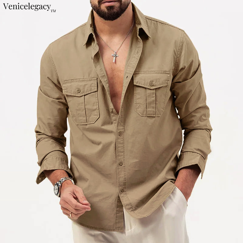 Carlo Martelli Safari Button Up Shirt