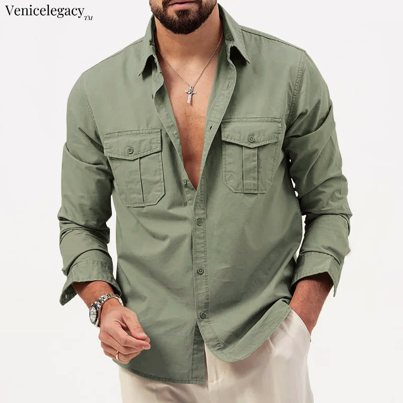 Carlo Martelli Safari Button Up Shirt