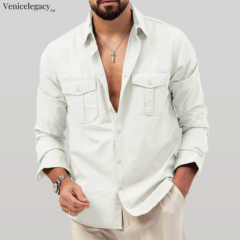Carlo Martelli Safari Button Up Shirt