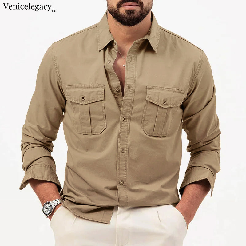 Carlo Martelli Safari Button Up Shirt