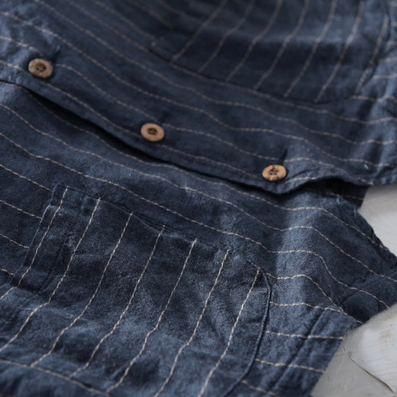 Carlo Martelli Linen Striped Vest