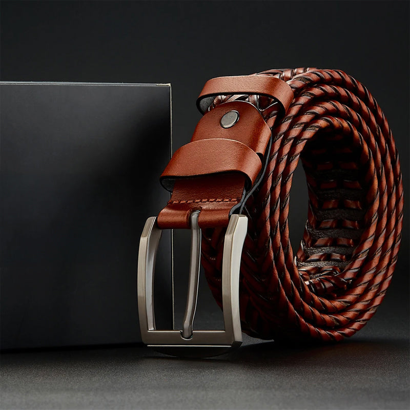 Crownmark Woven Leather Belt