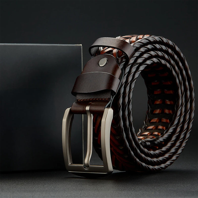 Crownmark Woven Leather Belt