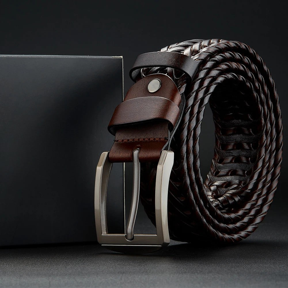 Crownmark Woven Leather Belt