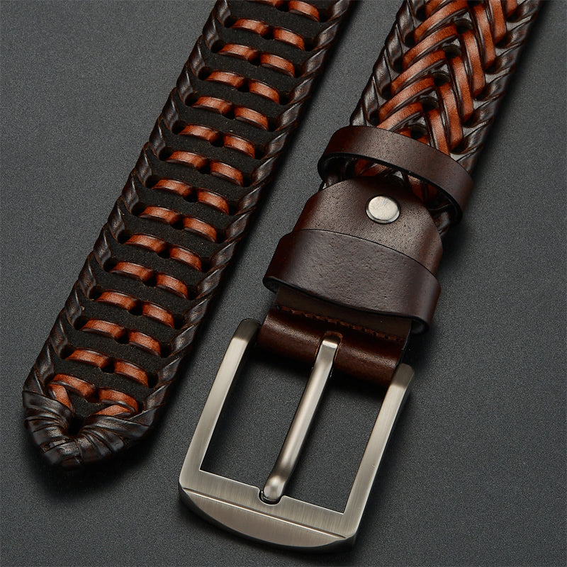 Crownmark Woven Leather Belt