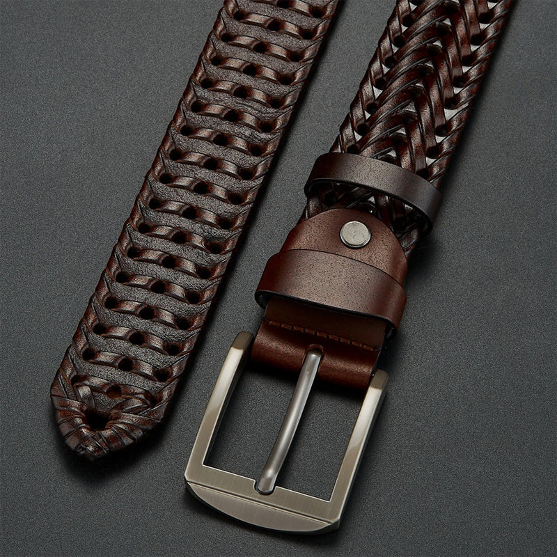 Crownmark Woven Leather Belt