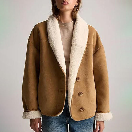 Elena Rossi Suede Luxe Jacket