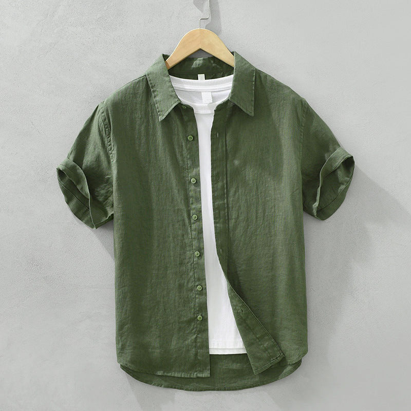 Leonardo Romano Linen Short Sleeve Shirt