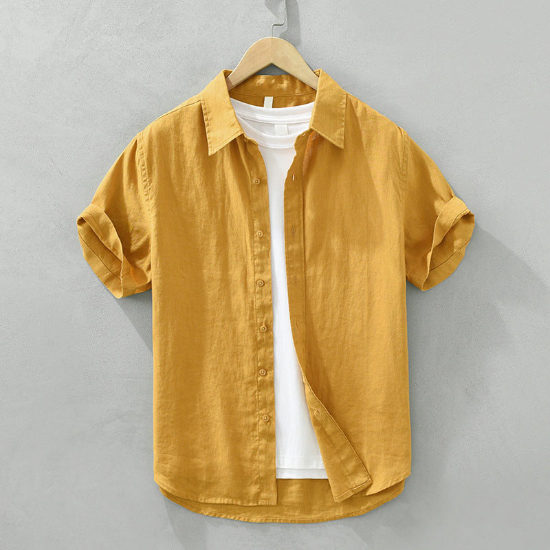 Leonardo Romano Linen Short Sleeve Shirt