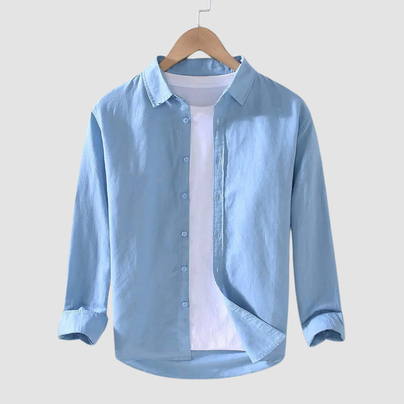 Leonardo Romano Linen Button-Up Shirt