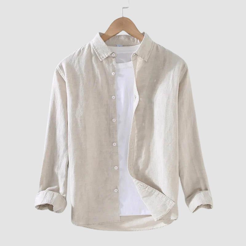 Leonardo Romano Linen Button-Up Shirt