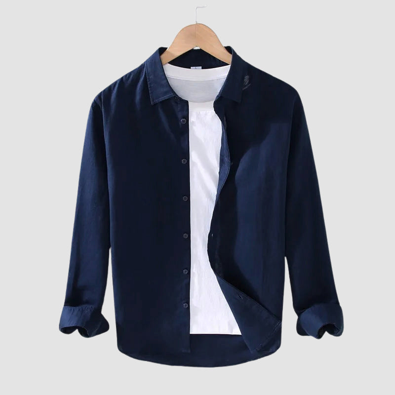 Leonardo Romano Linen Button-Up Shirt