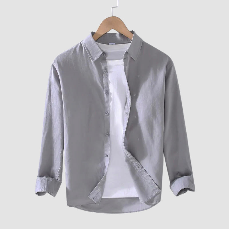 Leonardo Romano Linen Button-Up Shirt