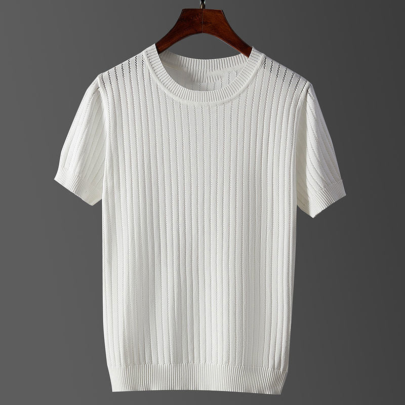 Leonardo Romano Patterned Knit T-Shirt