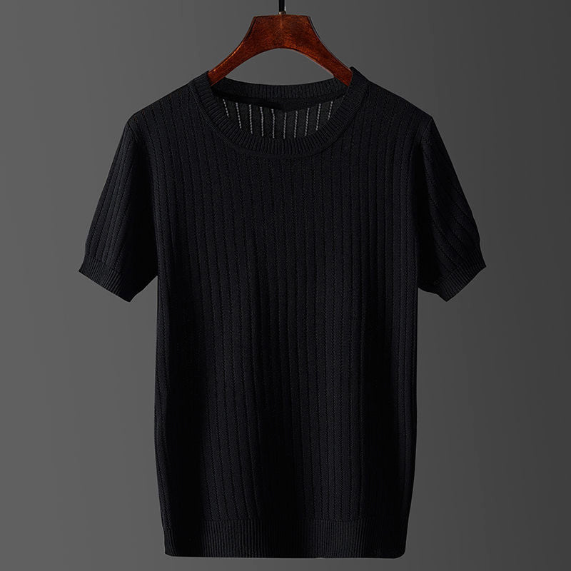 Leonardo Romano Patterned Knit T-Shirt