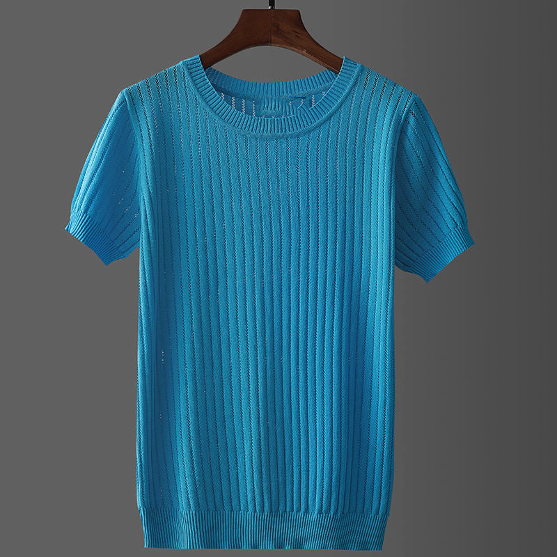 Leonardo Romano Patterned Knit T-Shirt