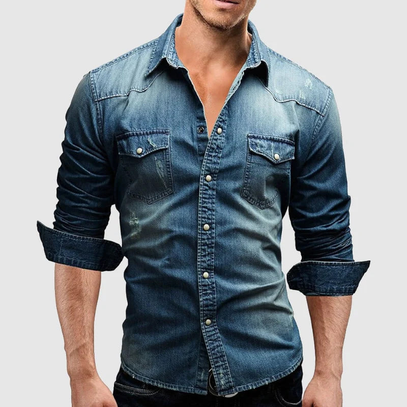 Leonardo Romano Miami Denim Shirt