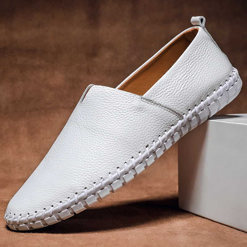 Leonardo Romano Minimalist Leather Loafers
