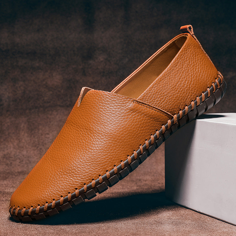 Leonardo Romano Minimalist Leather Loafers