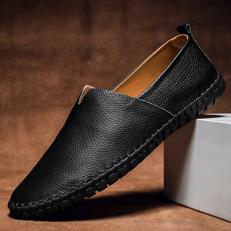 Leonardo Romano Minimalist Leather Loafers