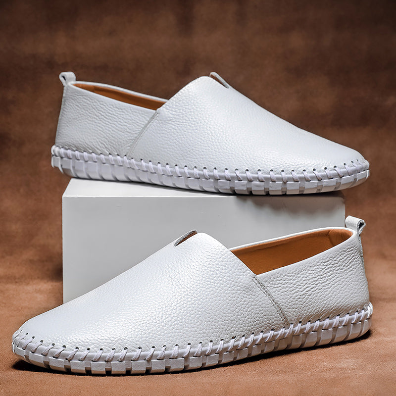 Leonardo Romano Minimalist Leather Loafers