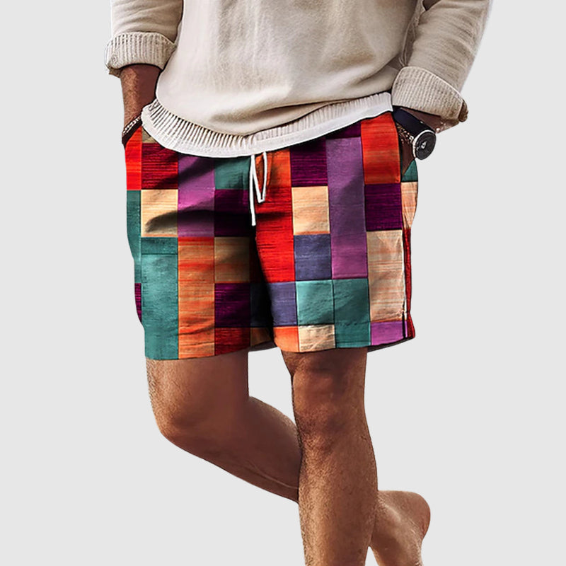 Matteo Riva Capri Mosaic Swim Shorts