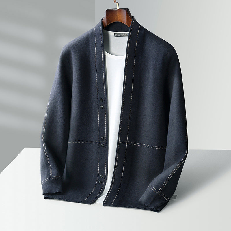 Matteo Riva Wool Weaver Cardigan