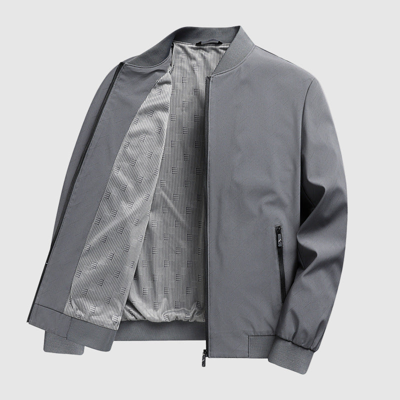Steel Aura Bomber Jacket by Leonardo Romano