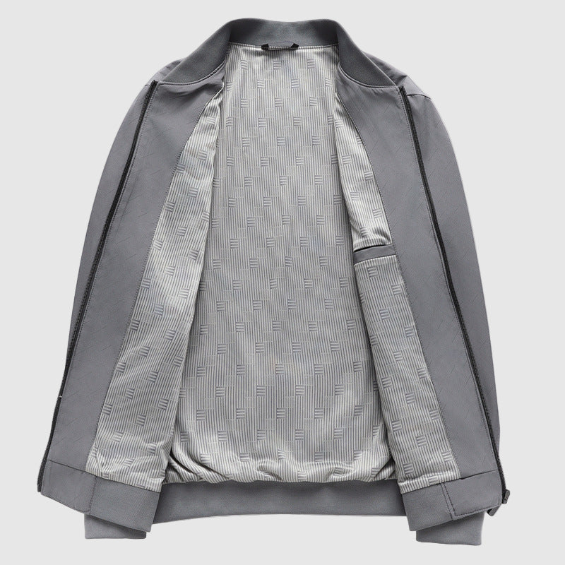 Steel Aura Bomber Jacket by Leonardo Romano